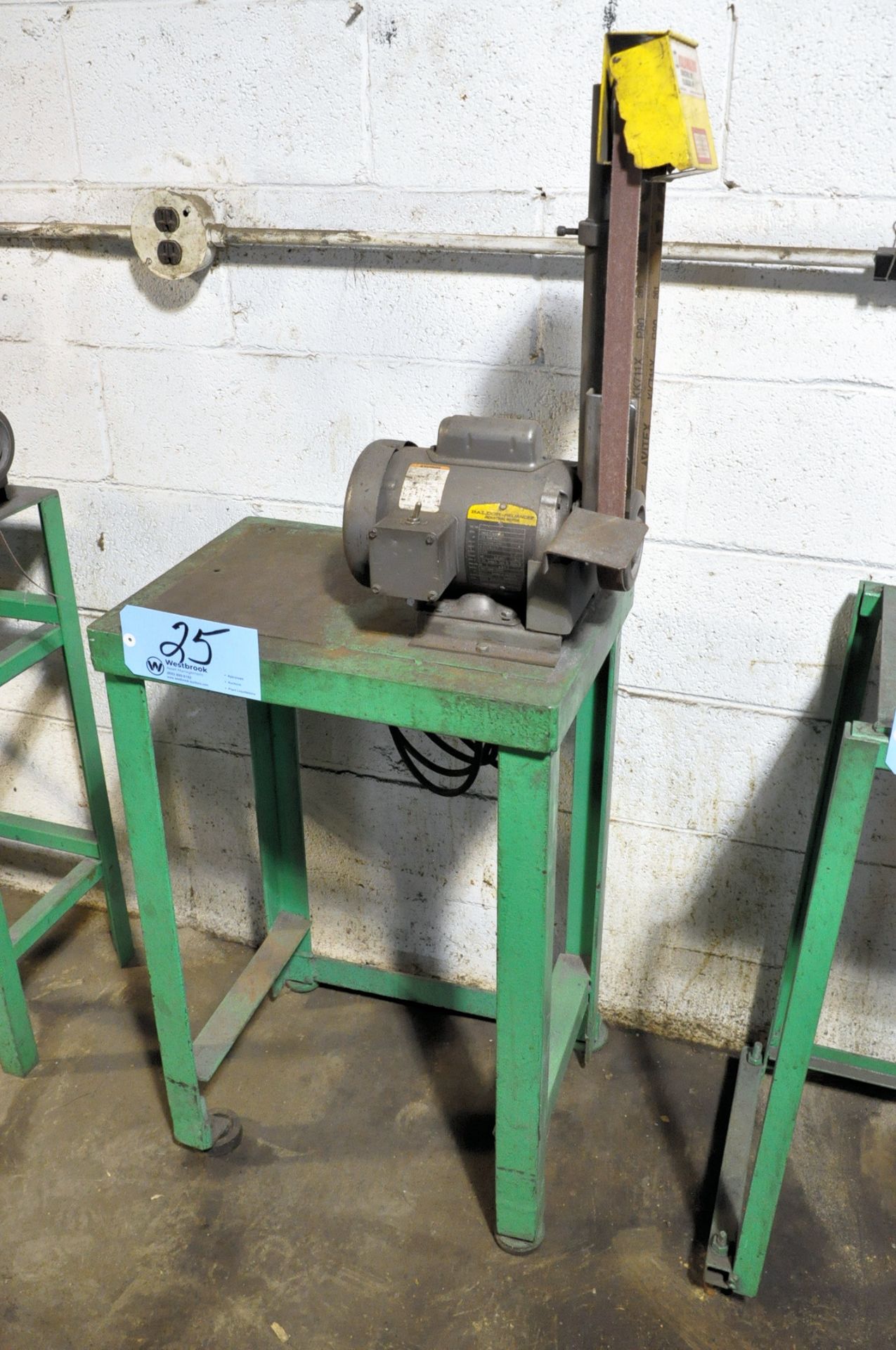 Baldor 1" Vertical Belt Sander, with Stand, Baldor Motor, 1-PH, (Bldg 2)