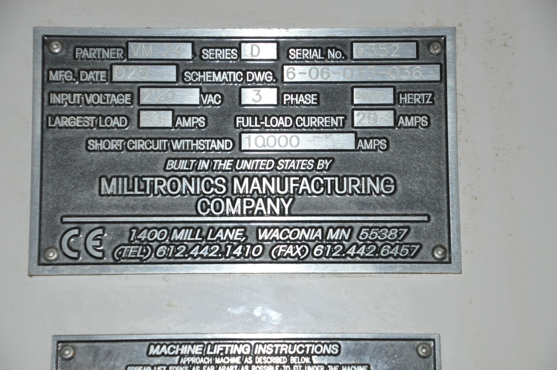 Milltronics Partner VM24 CNC Vertical Machining Center - Image 9 of 9