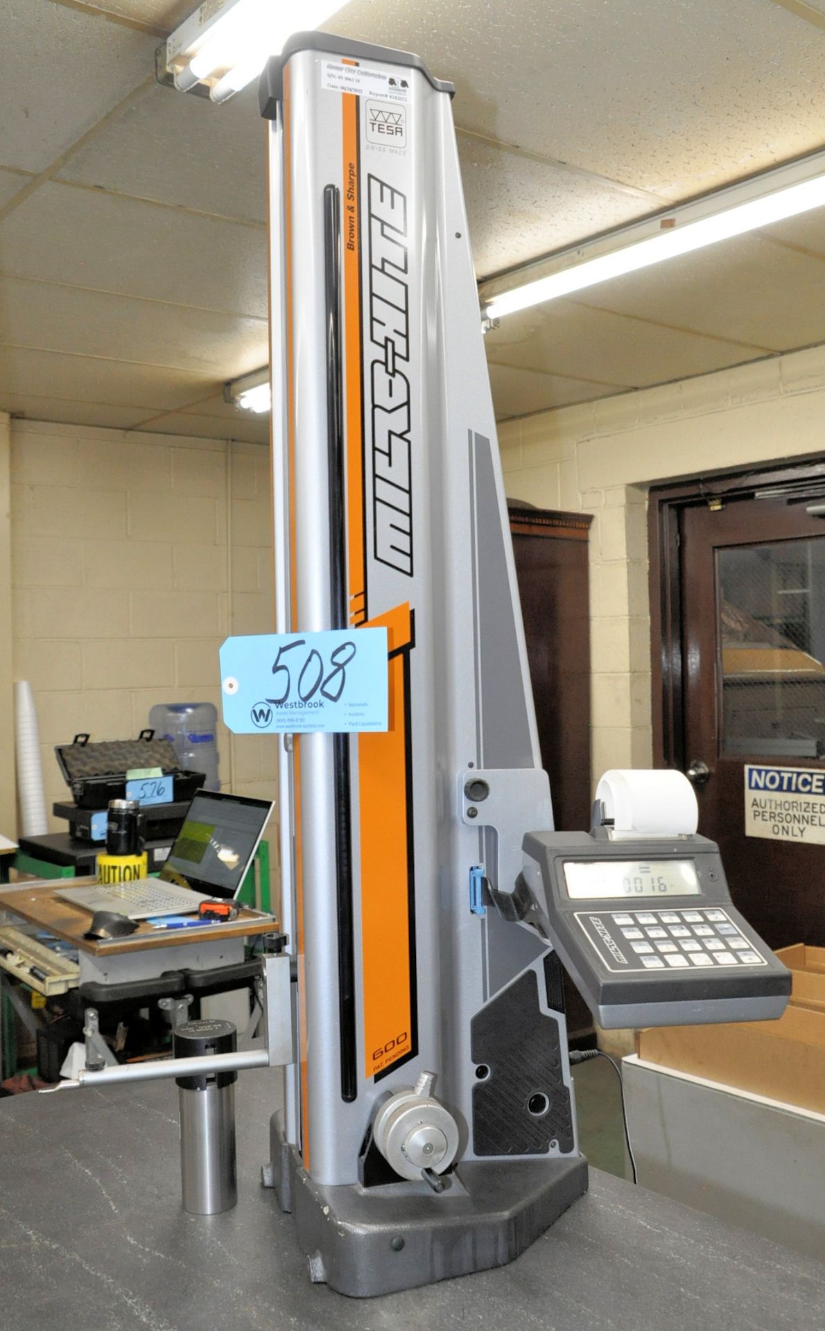 Brown & Sharpe Tesa Micro-Hite 600, 24" Electronic Precision Height Gauge with Printer