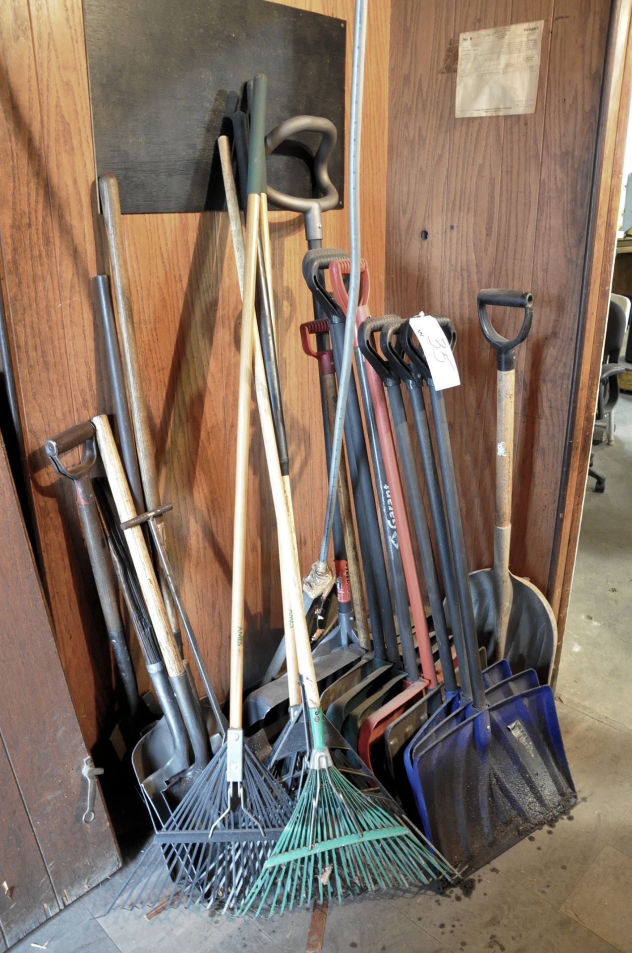 Lot-Various Cleanup Tools in Vestibule, (Bldg 2)