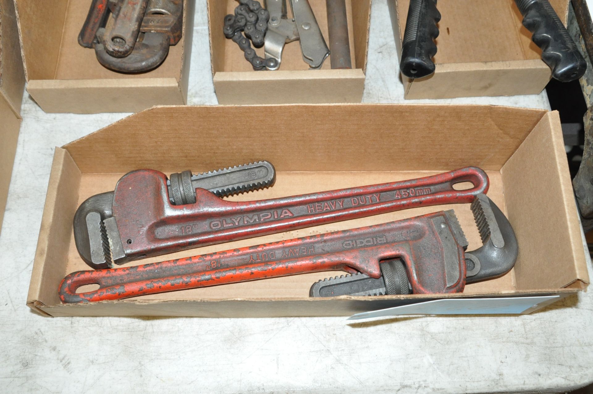 Lot-(2) 18" Pipe Wrenches in (1) Box