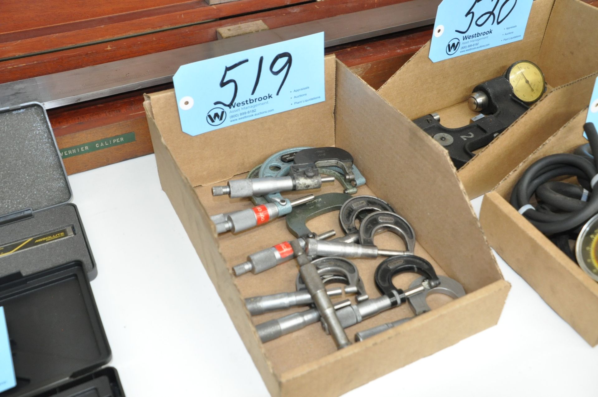 Lot-Various Small Outside Micrometers in (1) Box
