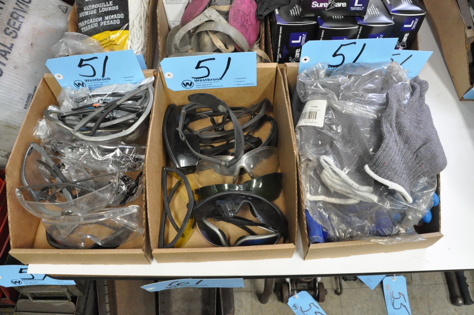 Lot-Safety Glasses, Gloves, Dust Masks, Nitrile Examination Gloves and Mop Head in (6) Boxes - Image 4 of 4