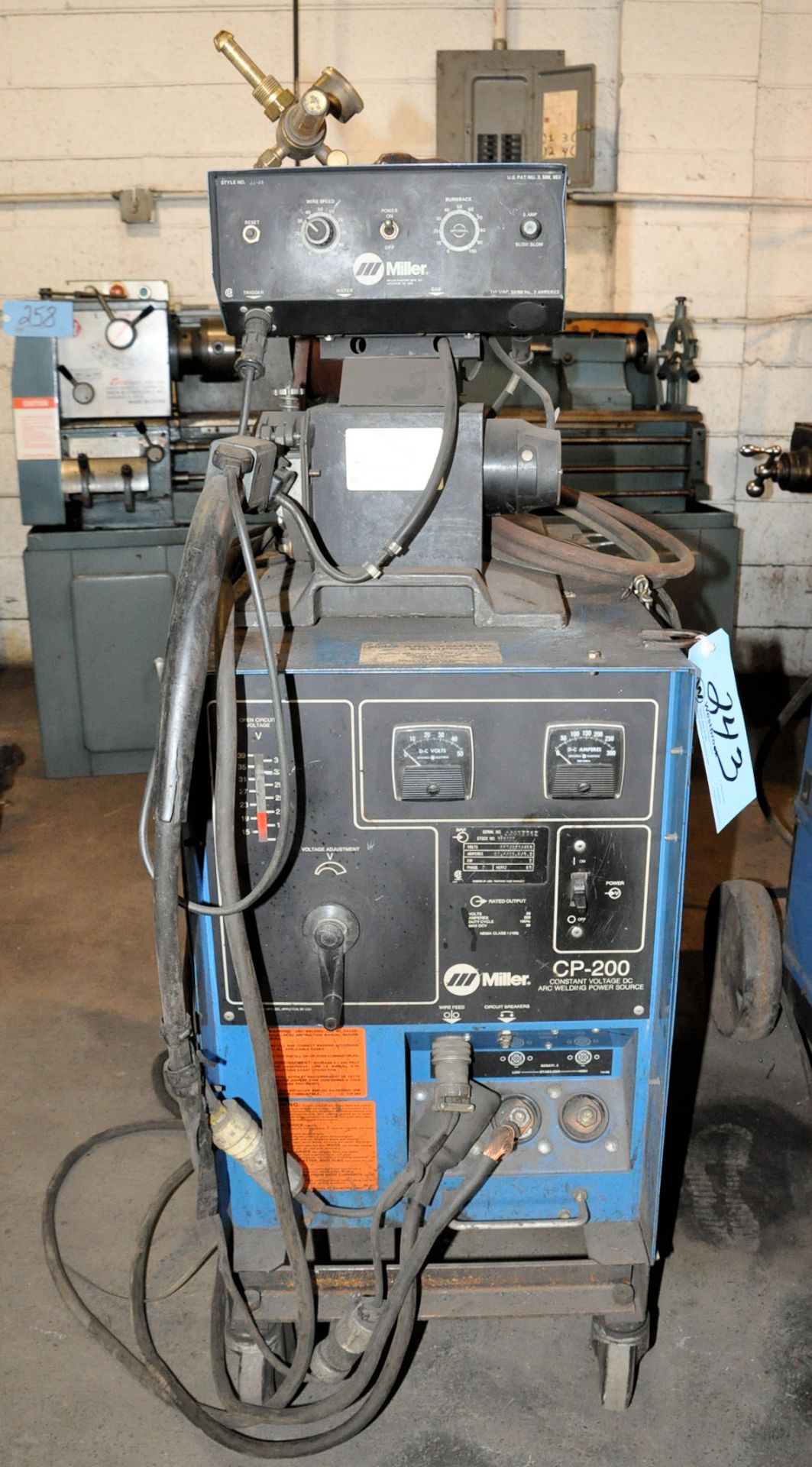 Miller CP-200, 200-Amp Capacity CV DC Arc Welding Power Source, Etc. (Bldg 2) - Image 3 of 3