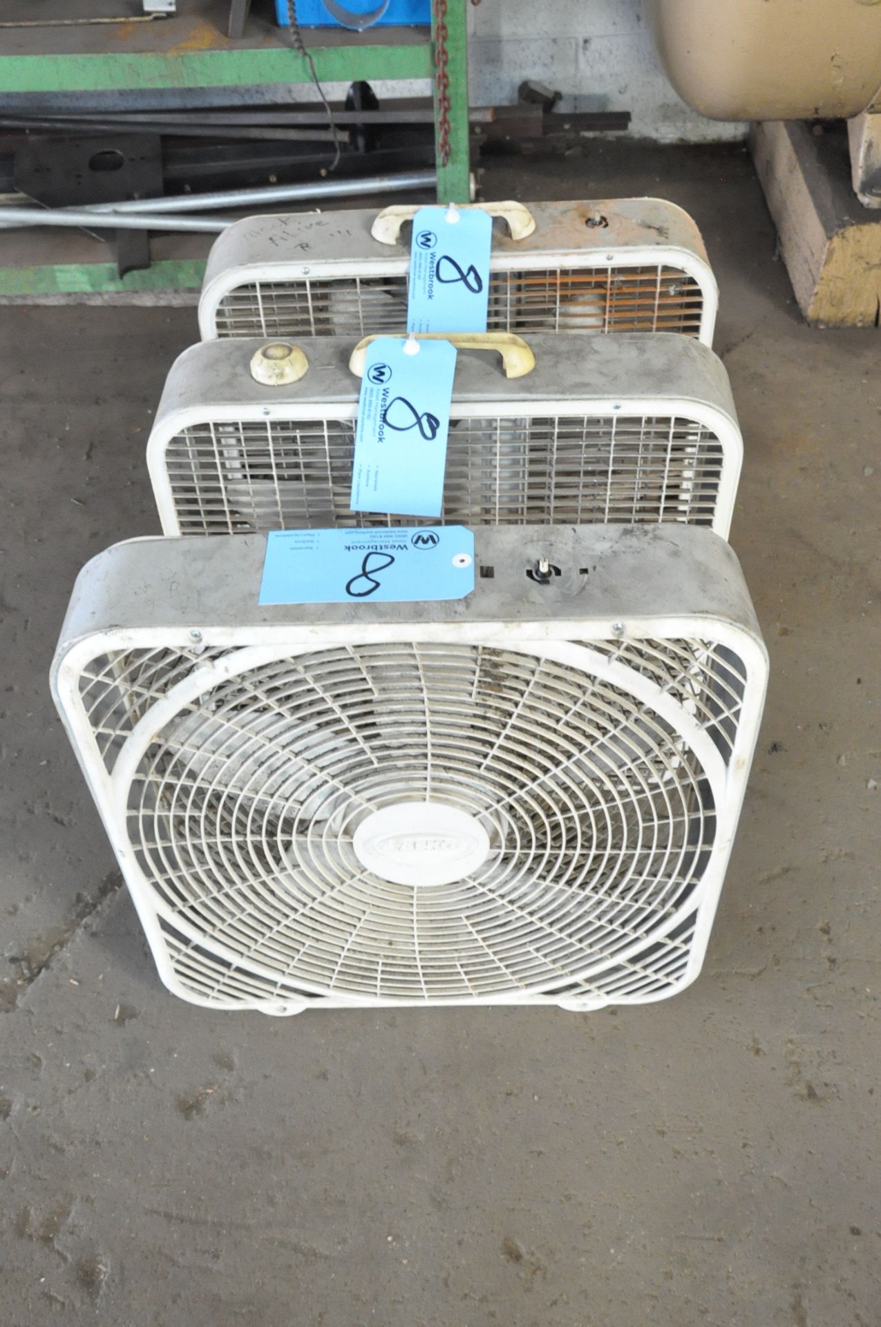 Lot-(3) Small Box Fans, (Bldg 2)