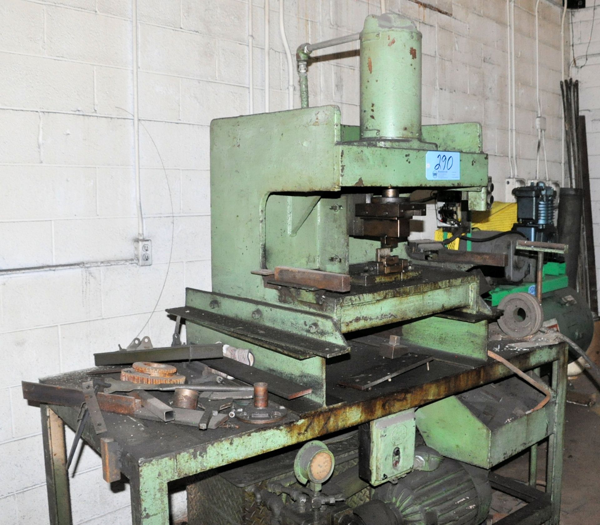 No Name 10-Ton Down Acting Hydraulic Pierce Punch Press - Image 3 of 3