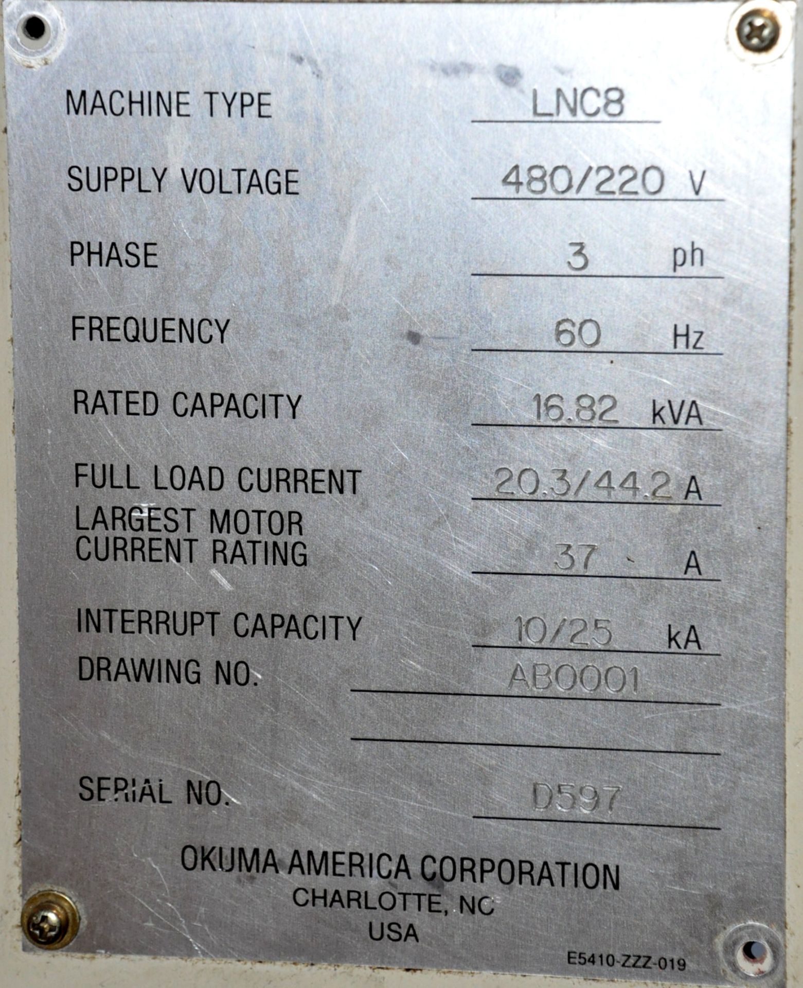 Okuma Model LNC8 CNC Turning Center - Image 8 of 8