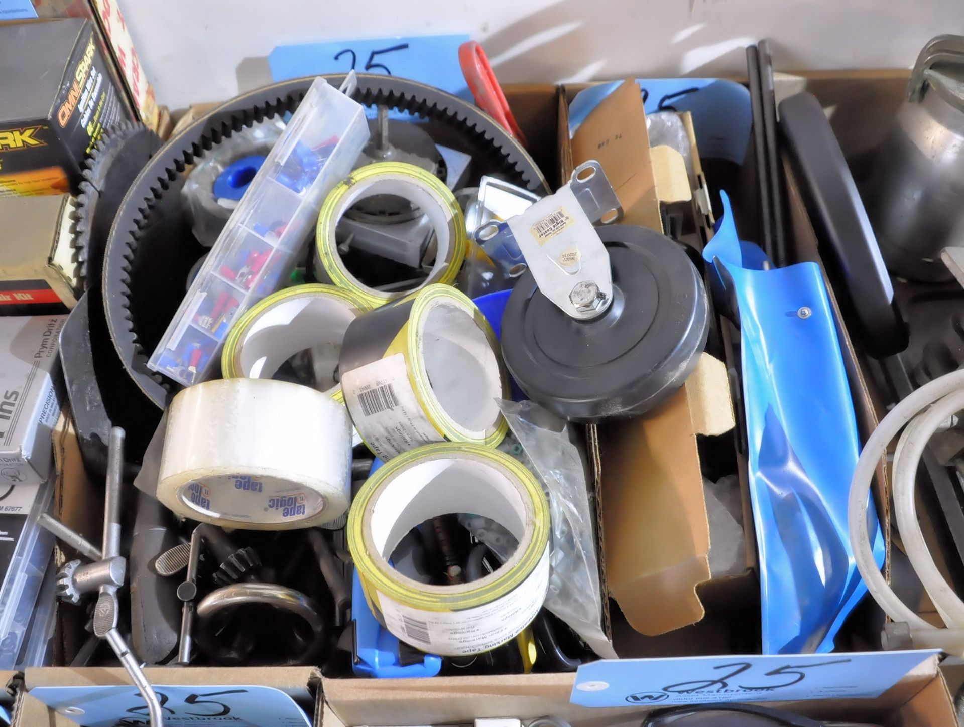 Lot-Chuck Keys, Bin Drawer Organizer, Tape, Cup Gun, Cylinders, Blow Off Tools, Etc. - Image 5 of 8