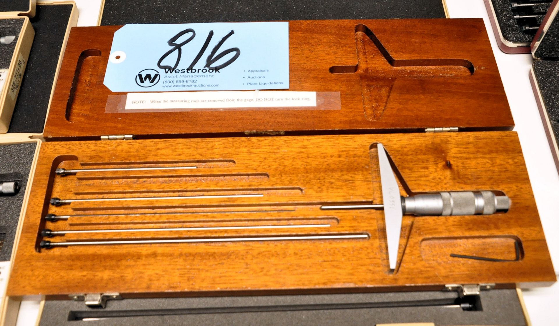 Brown & Sharpe Depth Micrometer Set with Case