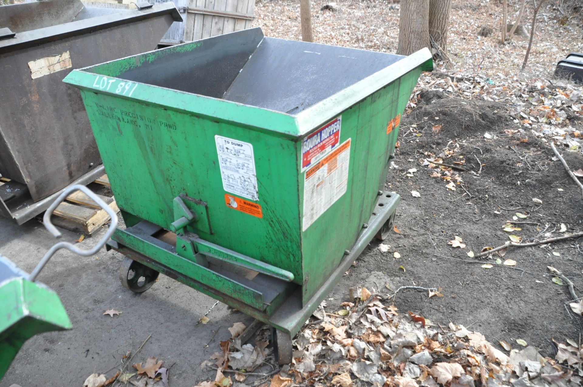 Roura Green Dump Hopper, (Outside South Yard)