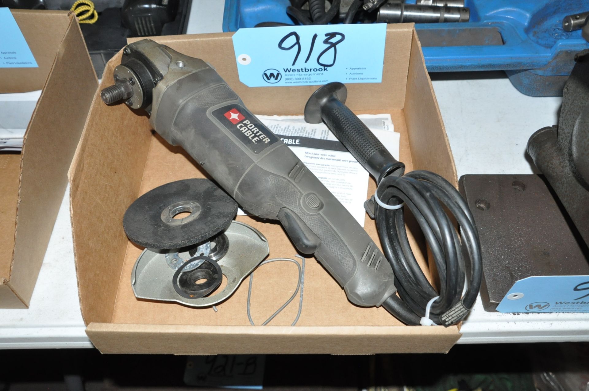 Porter Cable 4 1/2" Electric Angle Grinder in (1) Box