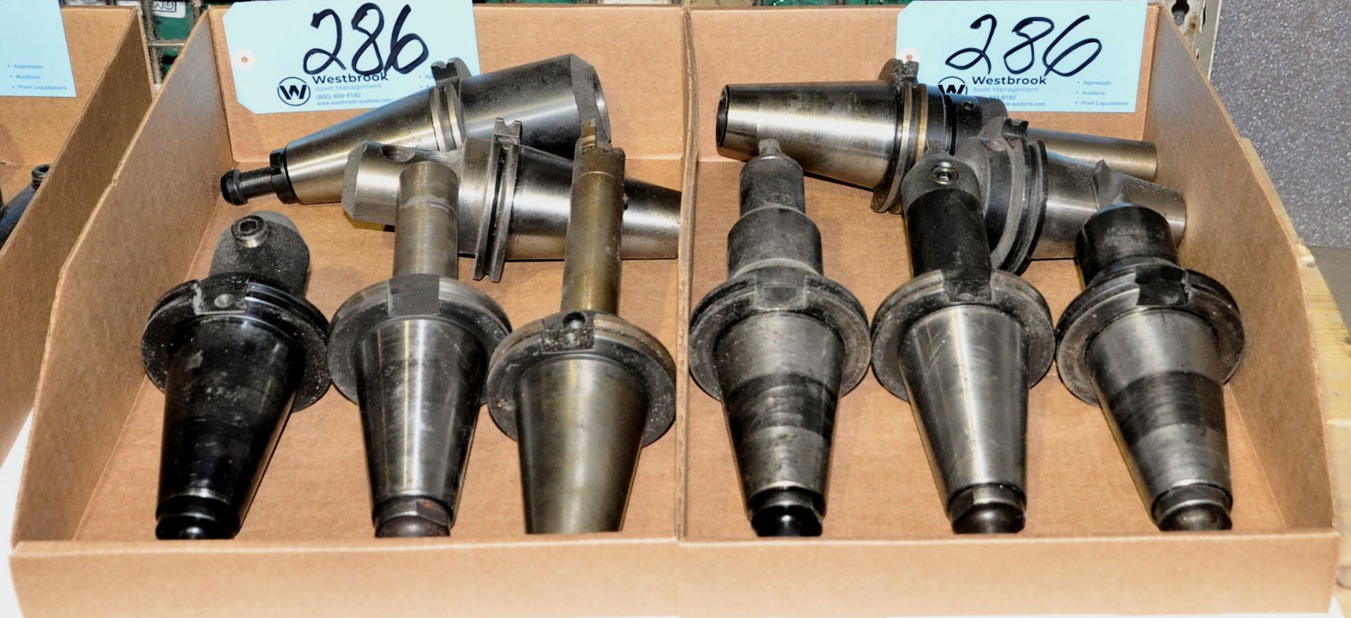 Lot-(10) CAT50 Taper Tool Holders in (2) Boxes