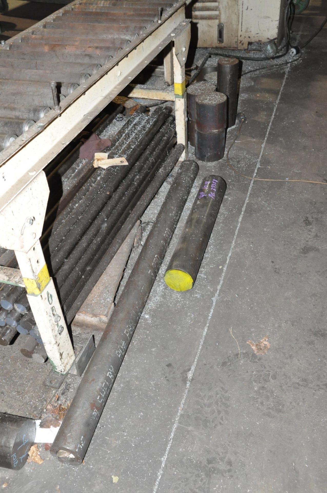 Lot-Solid Round Stock and Flat Bar Stock in (2) Groups on Floor - Image 5 of 5