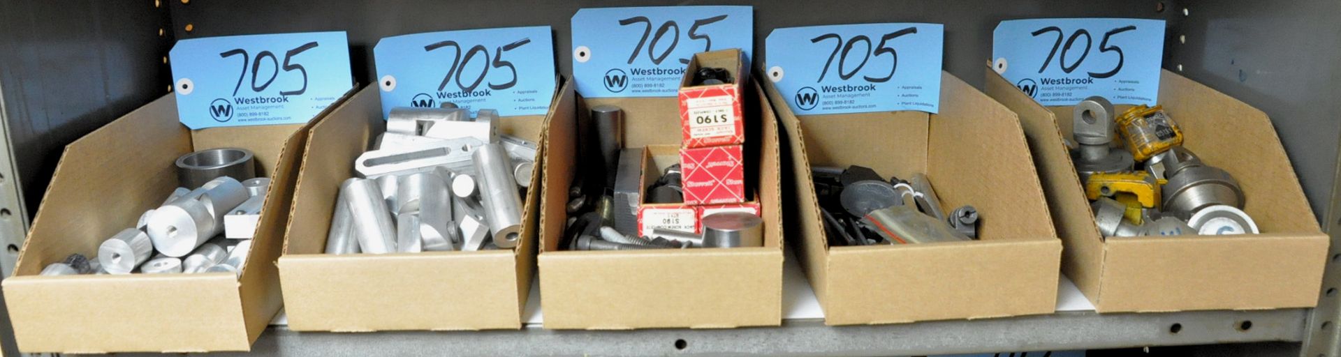 Lot-Various Inspection Tooling in (5) Boxes on (1) Shelf
