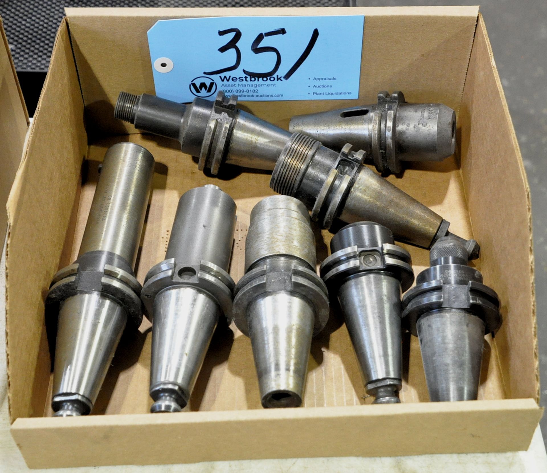 Lot-(8) CAT40 Taper Tool Holders in (1) Box