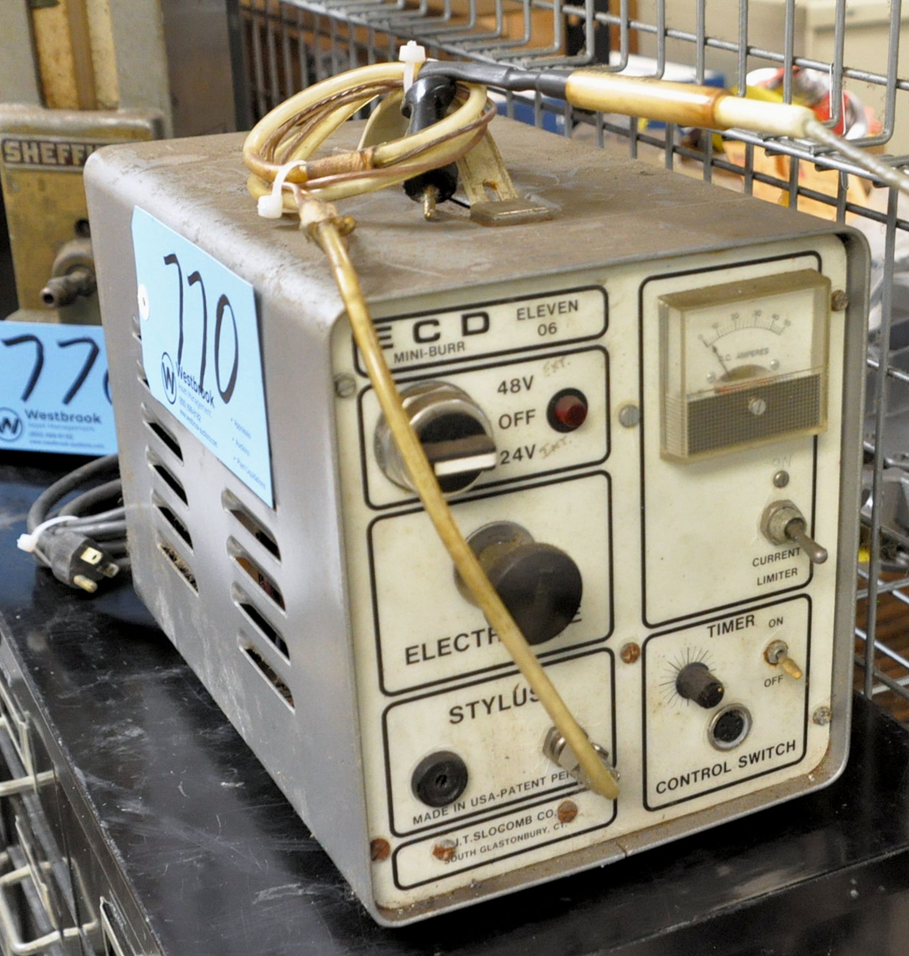 Lot-(1) ECD Eleven 06 Electrolyte Etcher System and (1) Sheffield Precisionaire Column Air Gauge - Image 2 of 2