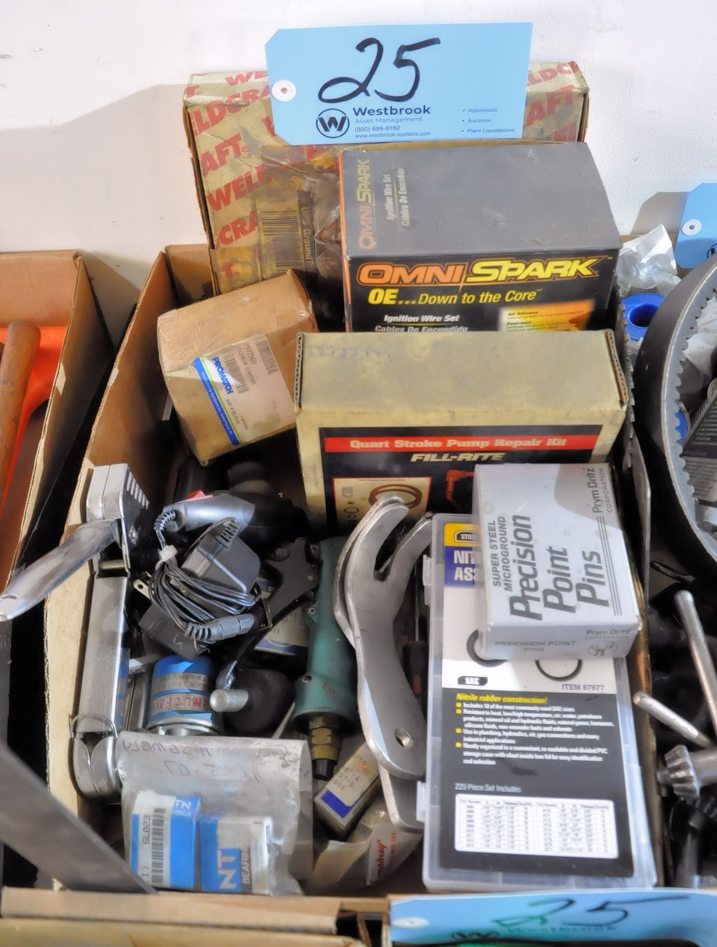 Lot-Chuck Keys, Bin Drawer Organizer, Tape, Cup Gun, Cylinders, Blow Off Tools, Etc. - Image 6 of 8