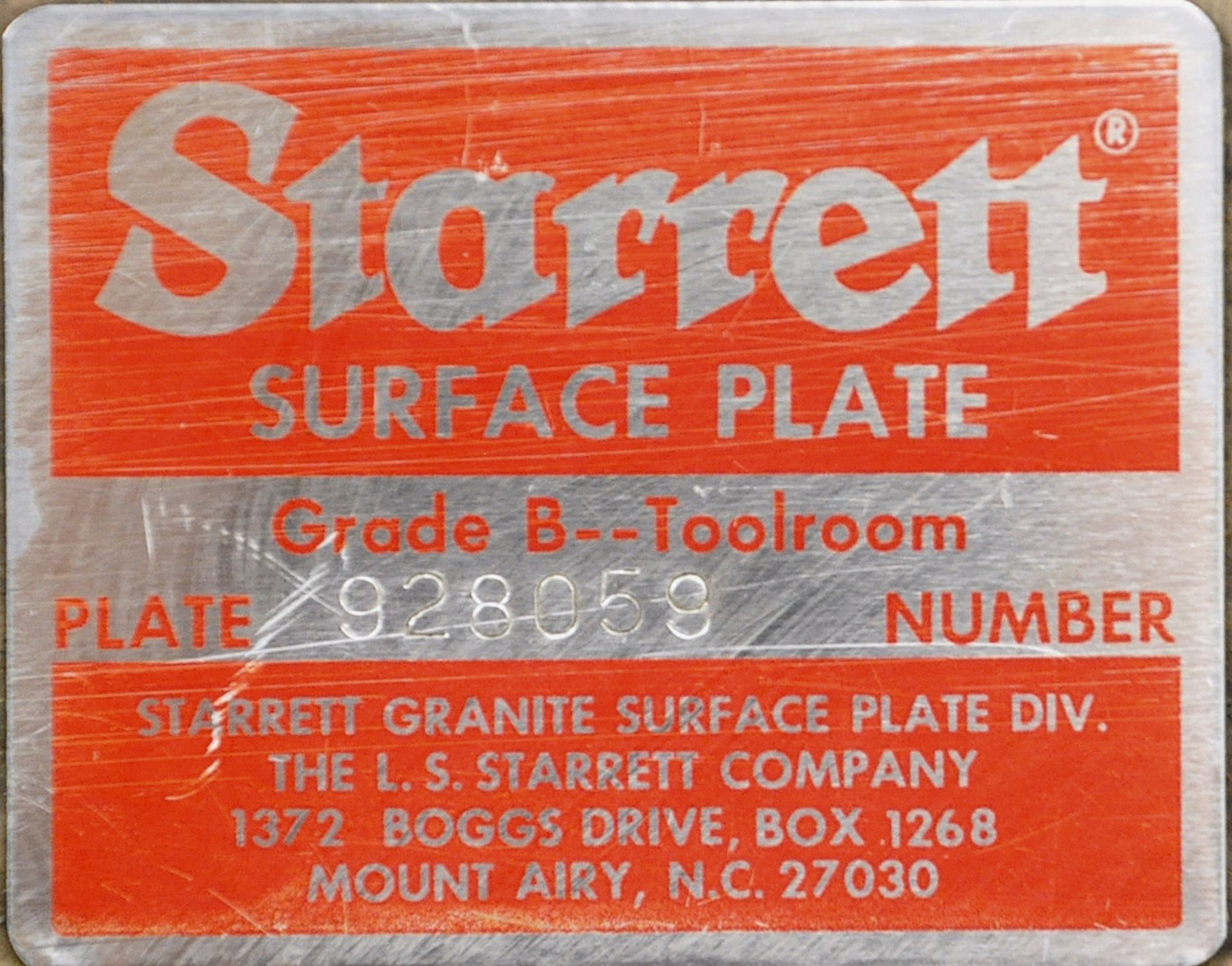 Starrett 36" x 48" x 6" 2-Ledge Pink Granite Surface Plate on Steel Stand - Image 2 of 2