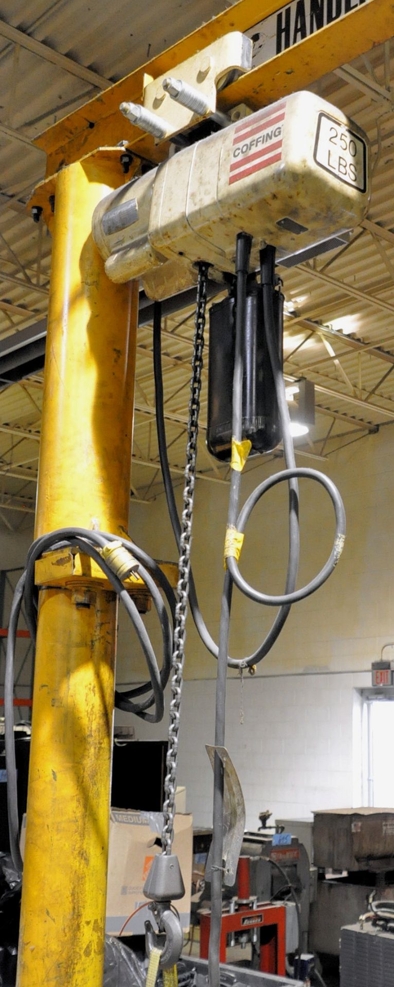 Handling System 1/8-Ton Capacity 360-Degree Jib Arm with Coffing 250-Lbs. Capacity Electric Hoist - Image 3 of 3