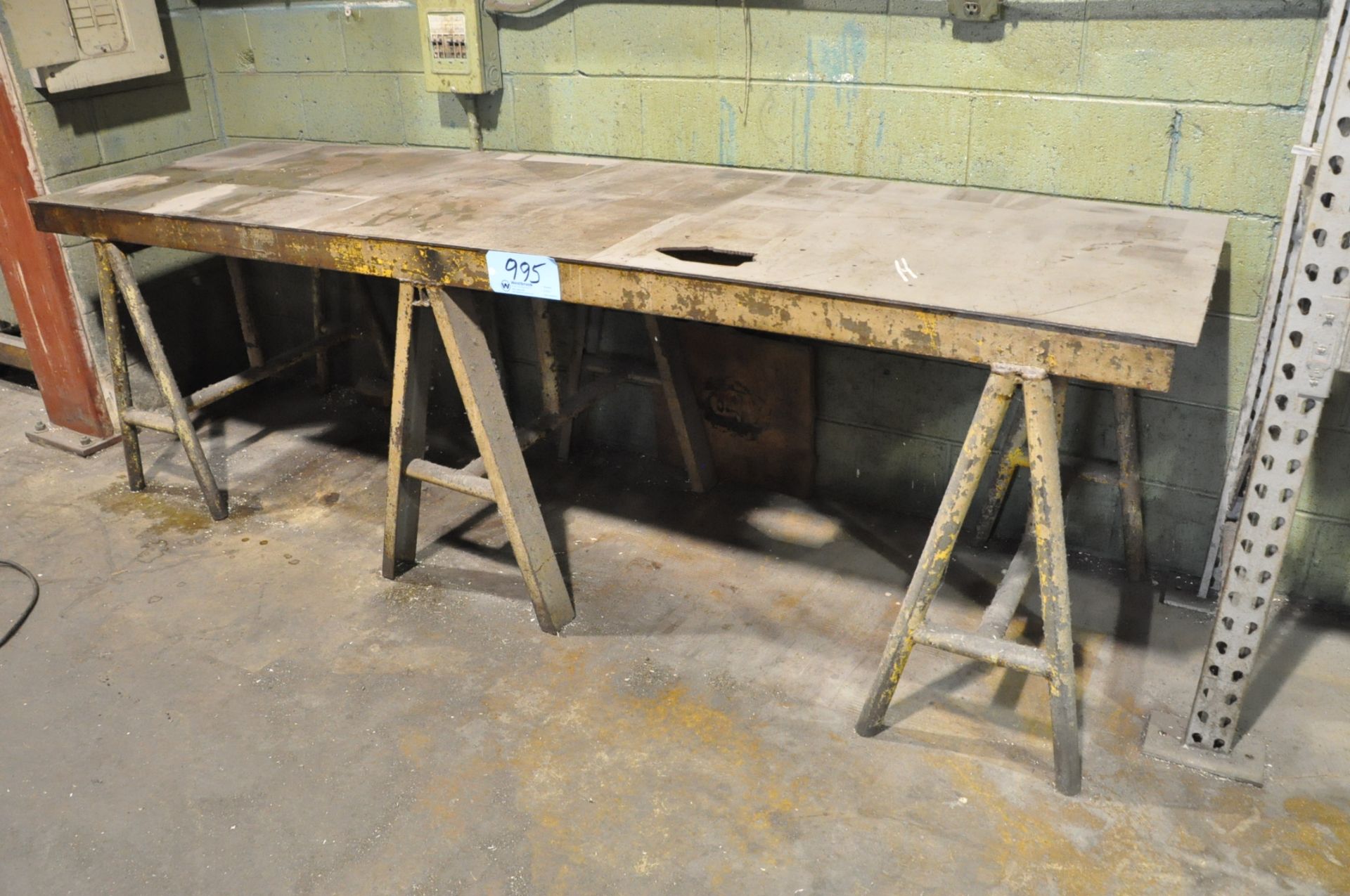 30" x 108" x 3/16" Steel Top Layout Table