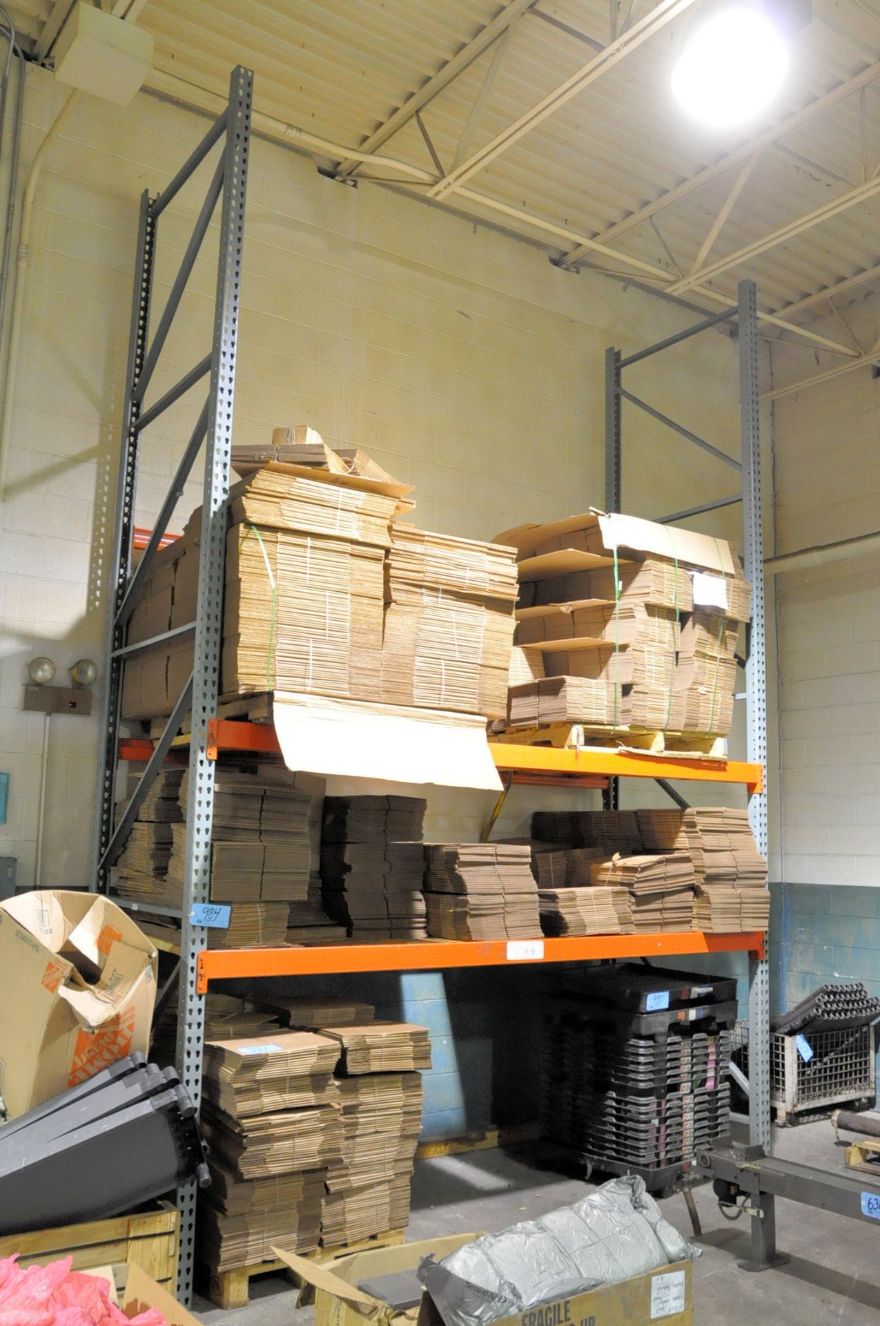 Lot-(6) Various Section of 16' Pallet Racking