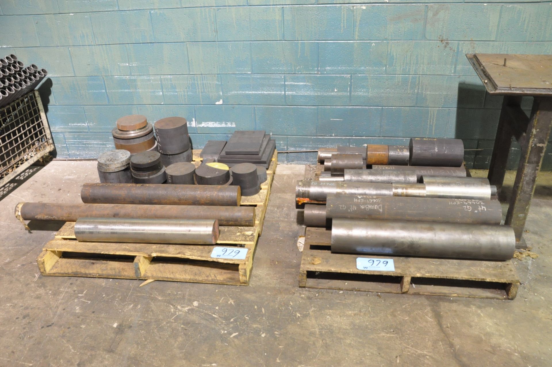 Lot-Various Steel Solid Round Cutoff Stock and Steel Hollow Round Tube Cutoff Stock