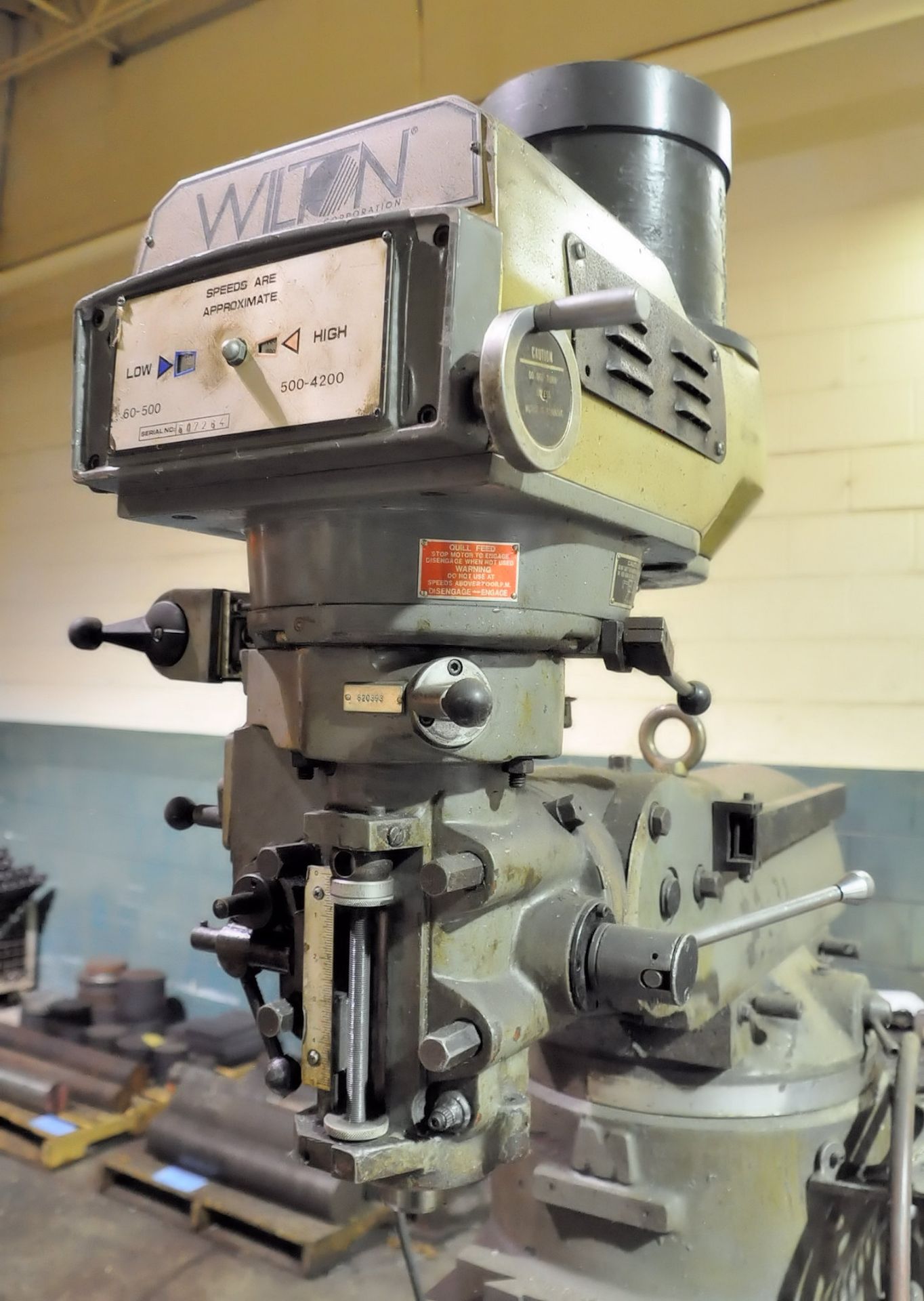 Wilton 3-HP Variable Speed Vertical Milling Machine, 9" x 49" Table - Image 3 of 6