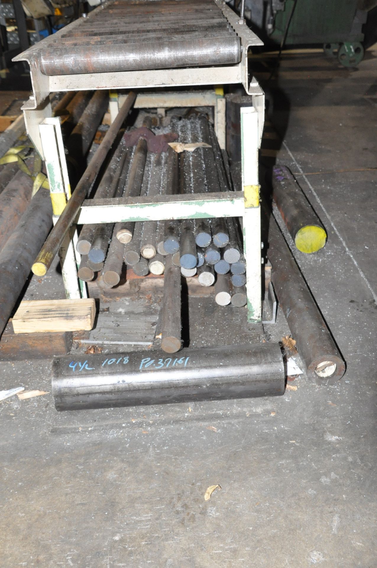 Lot-Solid Round Stock and Flat Bar Stock in (2) Groups on Floor - Image 4 of 5
