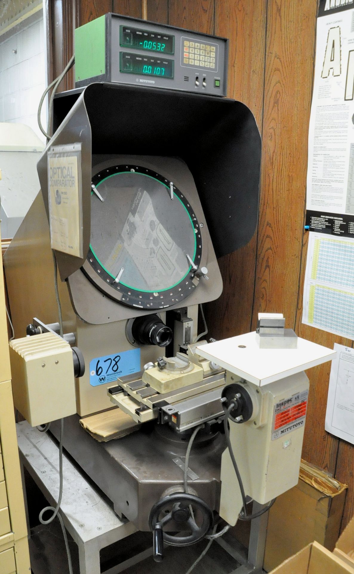 Mitutoyo Model PH350-H, 14" Optical Comparator - Image 2 of 6