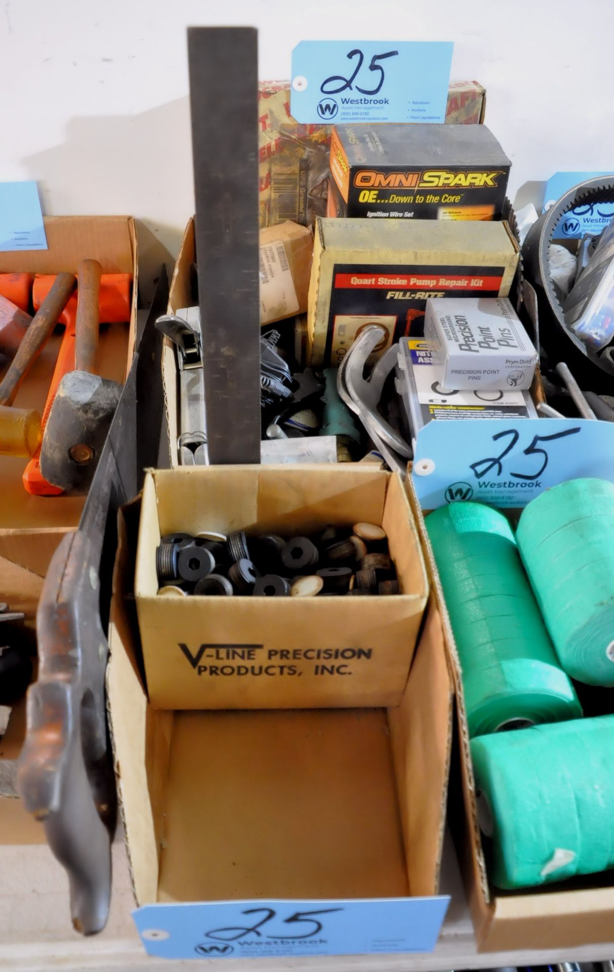 Lot-Chuck Keys, Bin Drawer Organizer, Tape, Cup Gun, Cylinders, Blow Off Tools, Etc. - Image 7 of 8