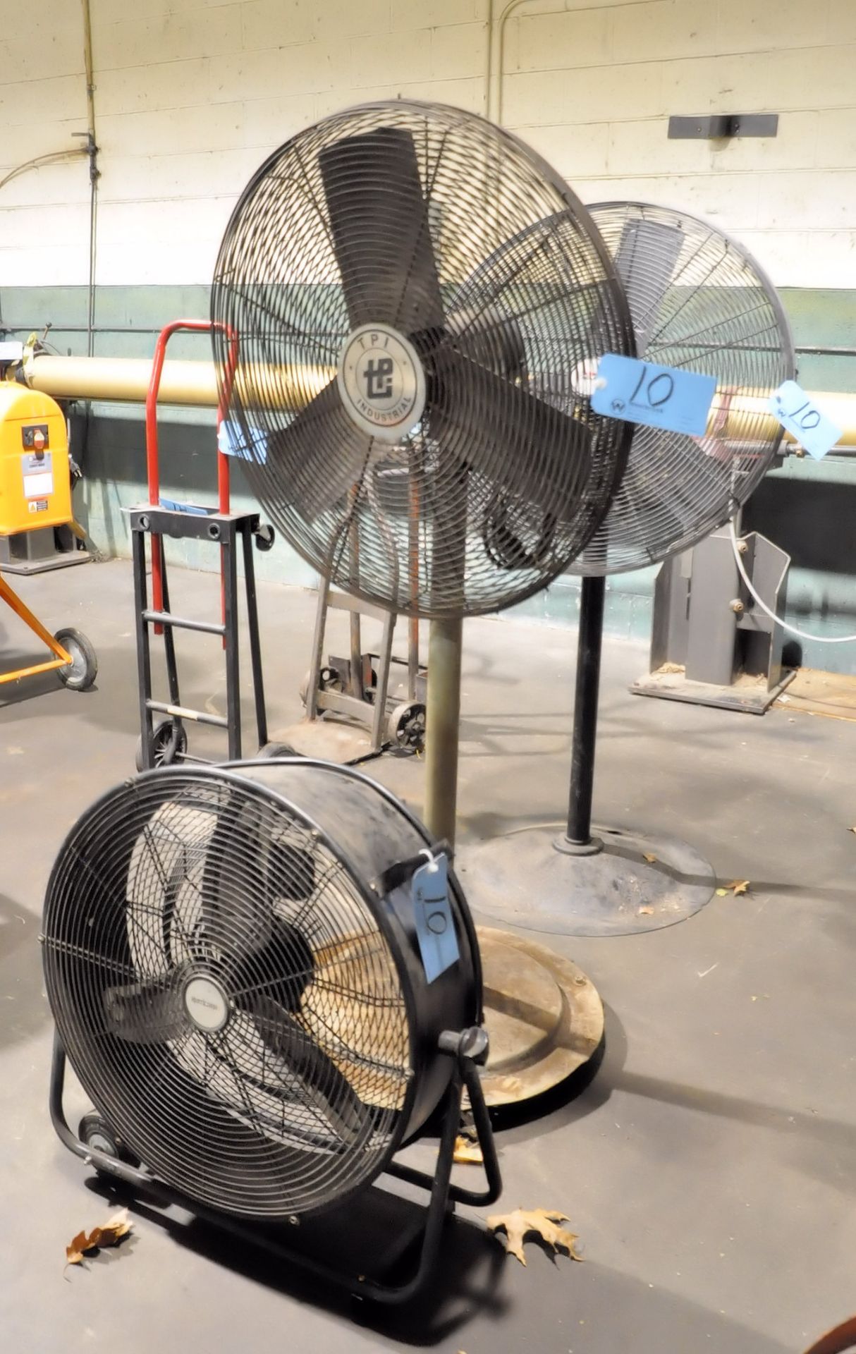 Lot-(1) Hurricane 24", (1) TPI 30" and (1) Central Machinery 30" Shop Fans