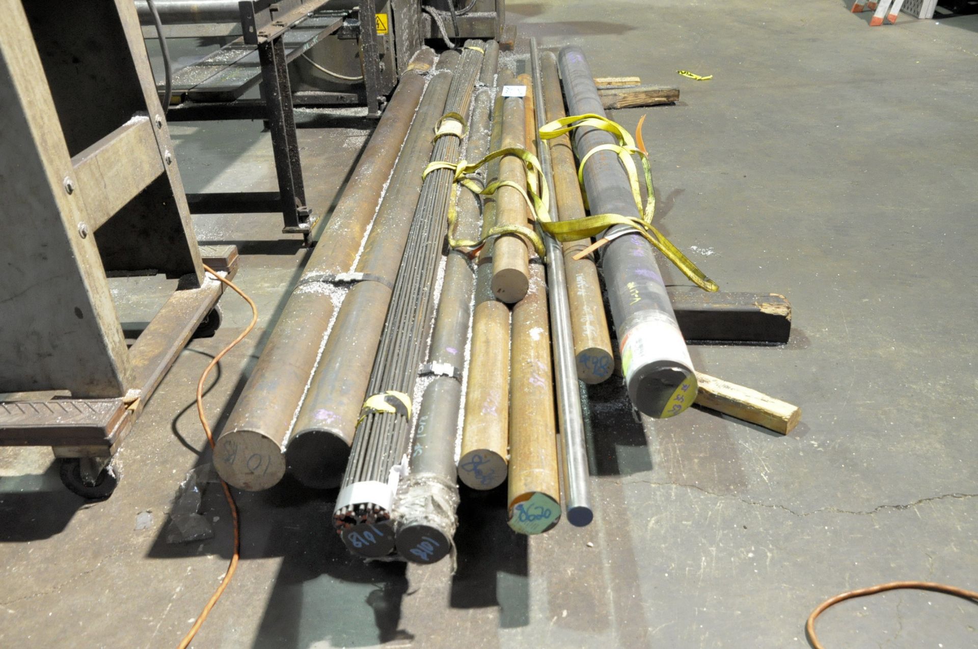 Lot-Various Steel Solid Round Bar Stock in (1) Group on Floor - Image 2 of 2
