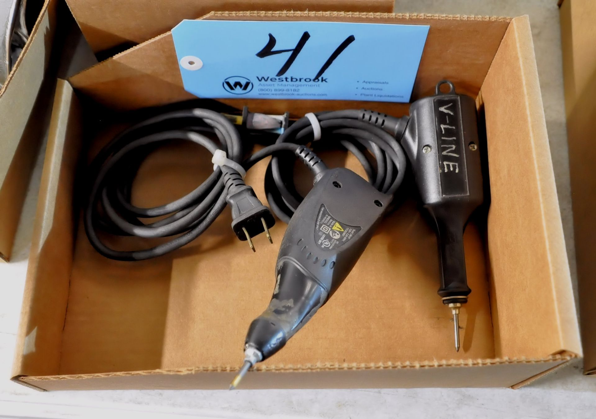 Lot-(2) Electric Engraving Tools in (1) Box