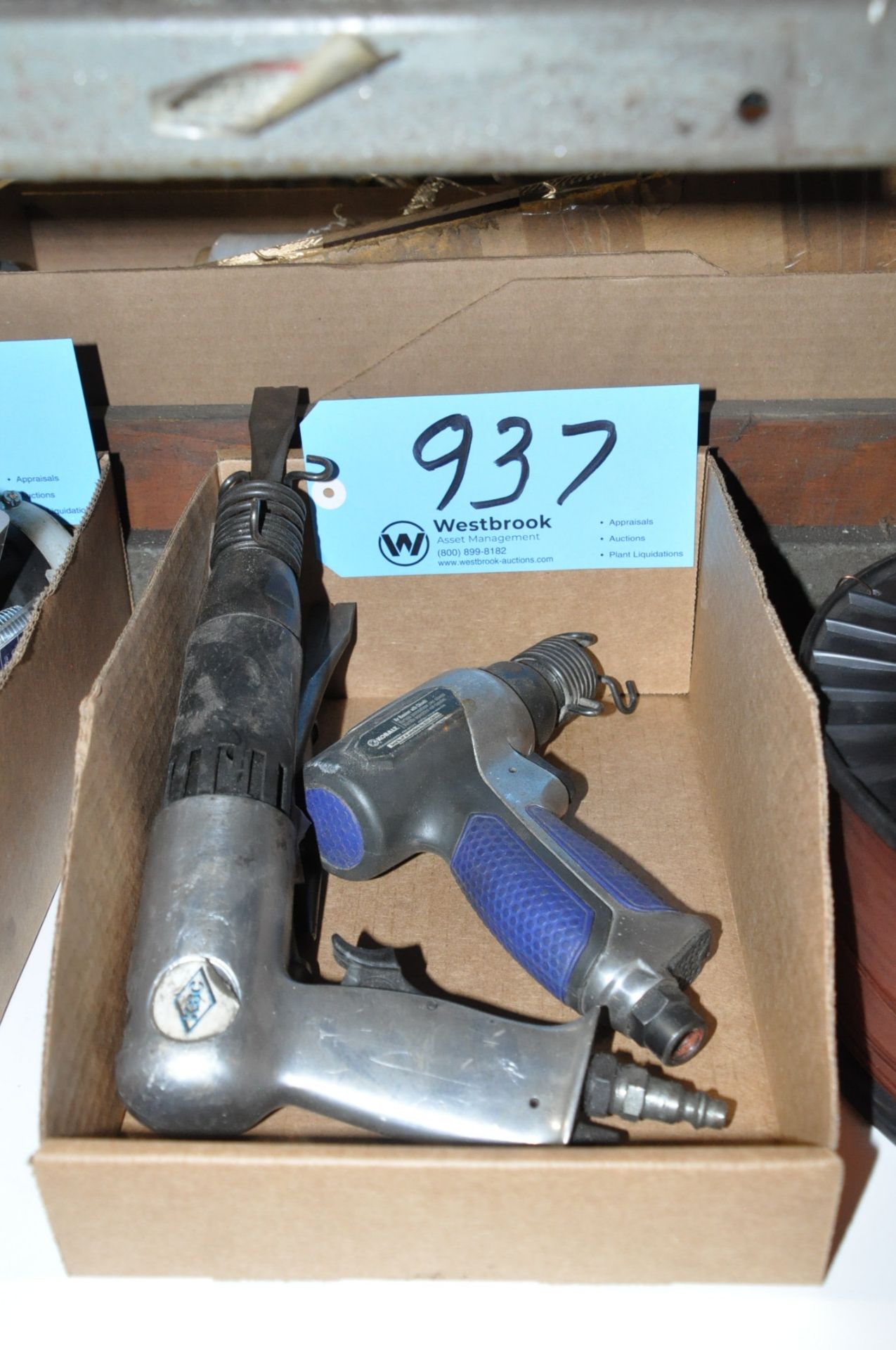 Lot-(2) Pneumatic Air Hammer Chisel Guns in (1) Box