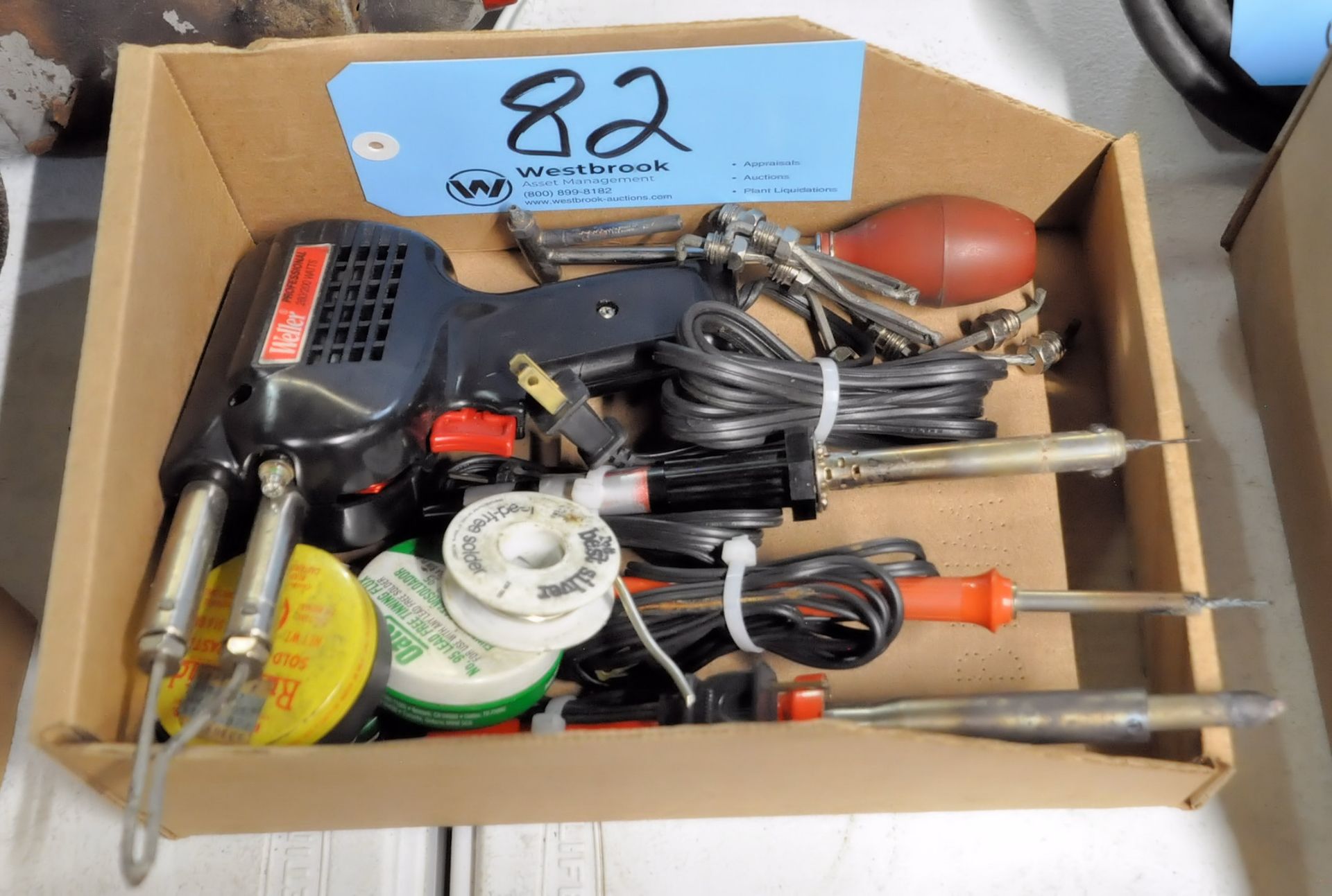 Lot-(1) Ace Electric Glue Gun with Supply and Various Soldering Guns in (2) Boxes