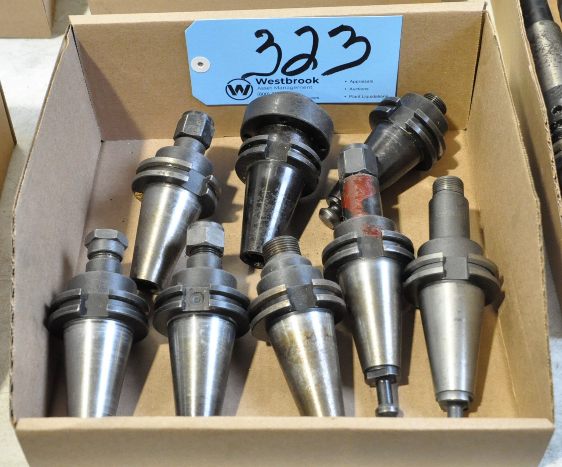 Lot-(8) CAT40 Taper Collet Type Tool Holders in (1) Box