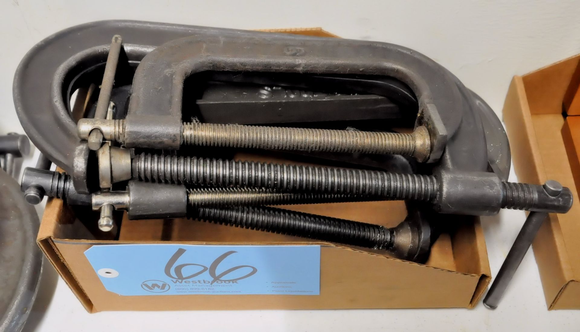 Lot-Various Size C-Clamps in (1) Box
