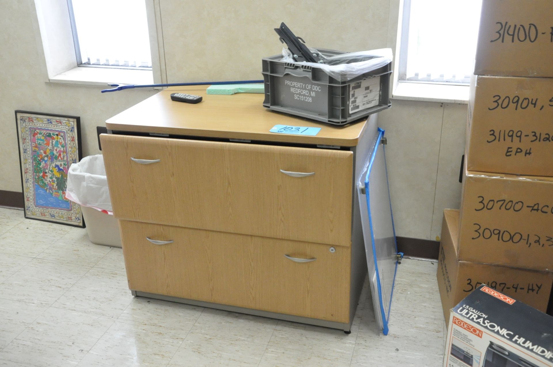 Lot-Desk, Chair and Credenza, Lateral File Cabinet - Image 2 of 2