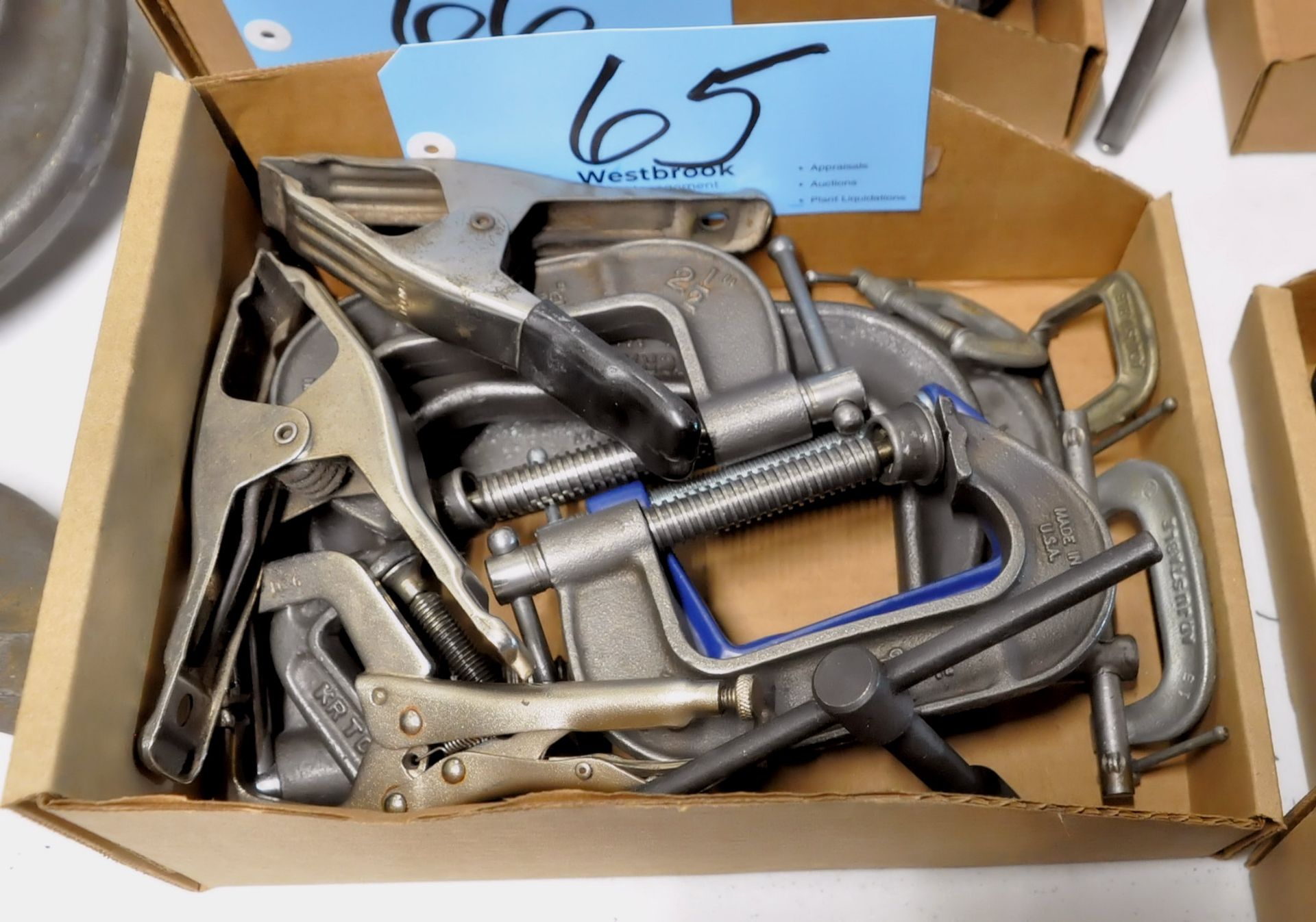 Lot-Various Small Clamps in (1) Box