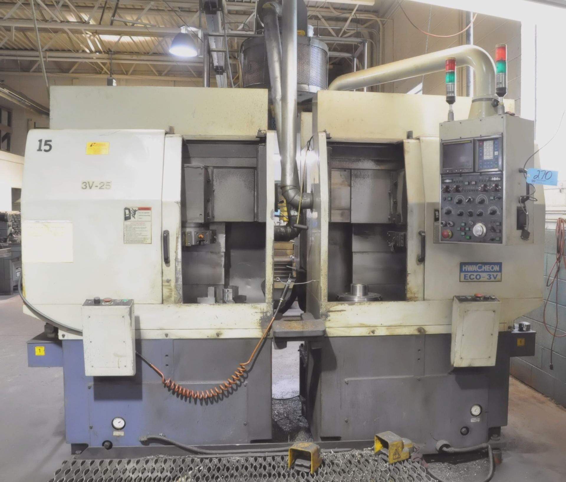 Hwacheon ECO-3V CNC Dual Spindle Station Vertical Turning Center