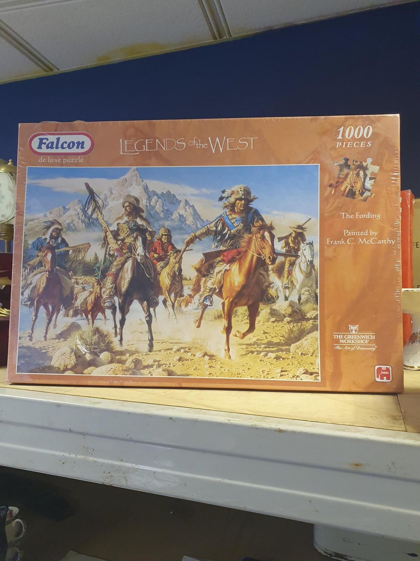 New and sealed Falcon 1000 piece Legends of the west jigsaw puzzle