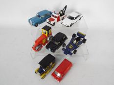 Dinky Toys - An unboxed fleet of eight diecast Dinky Toys.