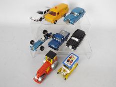 Dinky Toys - An assortment of eight unboxed diecast Dinky Toys.