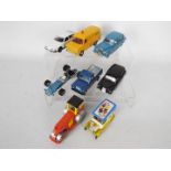 Dinky Toys - An assortment of eight unboxed diecast Dinky Toys.