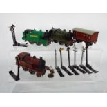 Bing, Bub Other - Three OO gauge unboxed clockwork 2-4-0 steam locomotives by Bing.