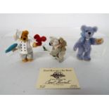 World Of Miniature Bears - 3 x small bears,