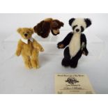 World Of Miniature Bears - 3 x jointed mohair bears,