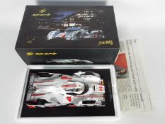 Spark - A highly detailed 1:18 scale 2013 Le Mans winning Audi R18 e-tron quattro as driven by Loic