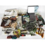 Humbrol, Kitmaster, Tgauge; Others - A mixed collection of model railways scenic accessories, parts,