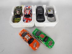 Scalextric - Six unboxed Nascar Models.